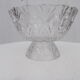 Crystal footed fruit bowl