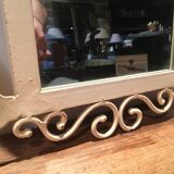 Wrought iron mirror "Country corner" 81x42cm