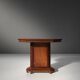 Art Deco carved oak Side Table, Belgium ca. 1920