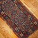 Ancient Turkish Carpet Yastik handmade 45cm x 91cm 1880s