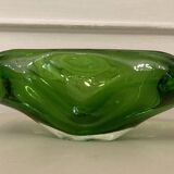 Vide poche Murano vert iridescent