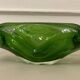 Murano iridescent green pocket tray