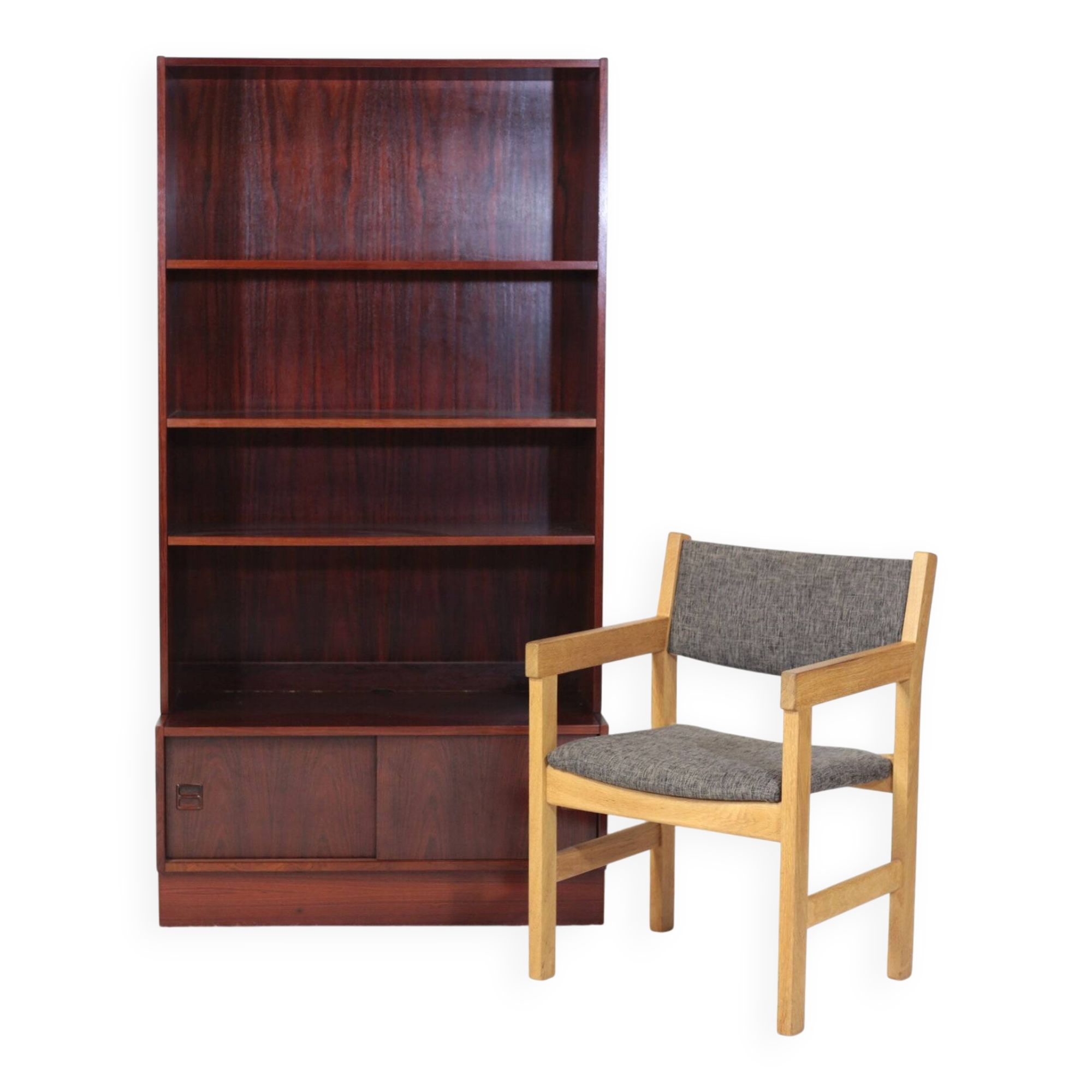 Buffet and library in rosewood