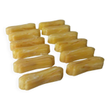 Set of 12 knife holders in marble effect bakelite