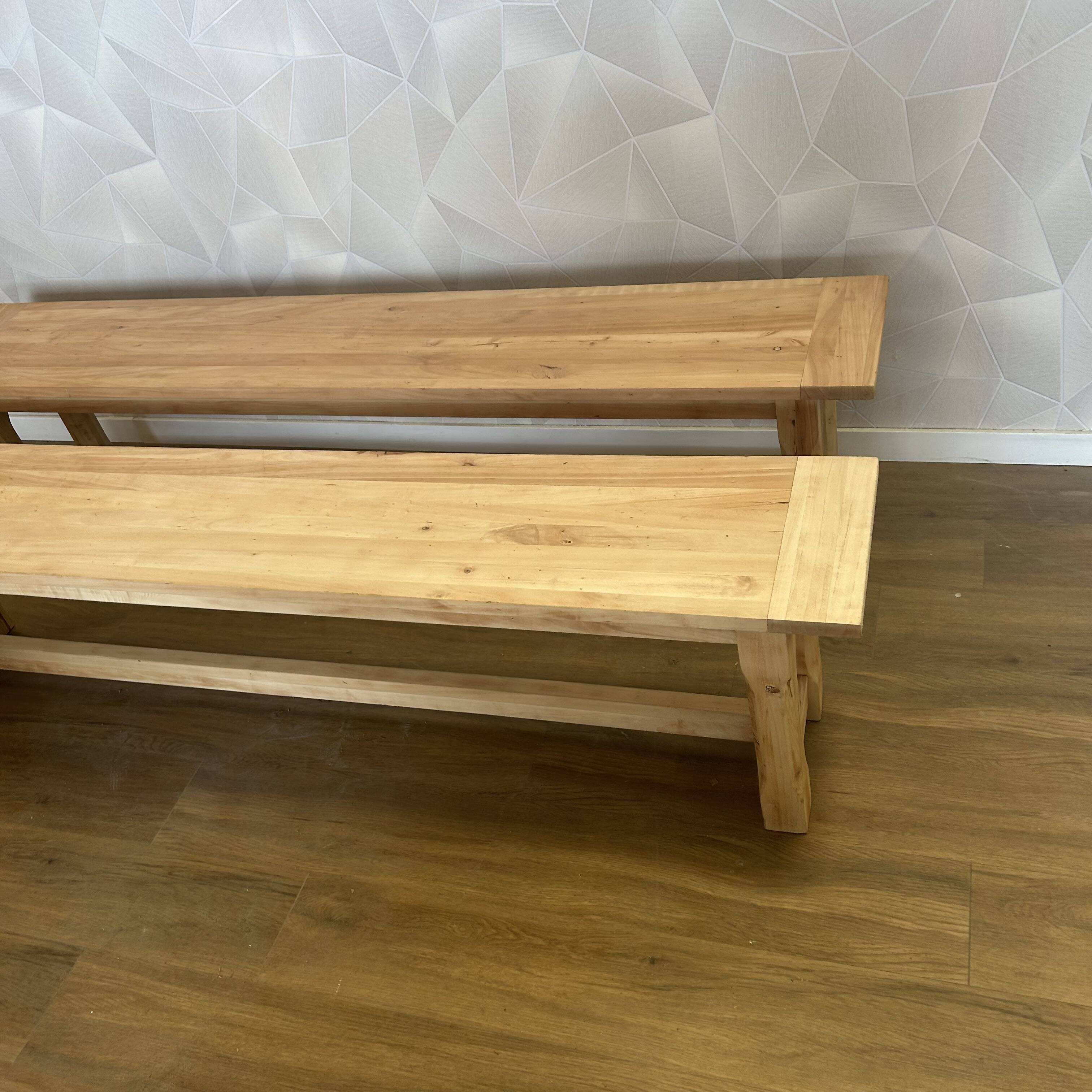Pair of farm benches