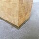 Woven wicker umbrella stand and brass Metal Linea Nova 1960