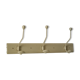 Porte manteau murale vintage bois et métal beige
