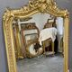Miroir 156x106 ancien XIXè,dorure à la feuille d’or