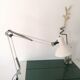 Architect articulated lamp - white lasked metal - made in RDA - 1980