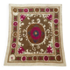Vintage hand-embroidered tablecloth 121x133 cm