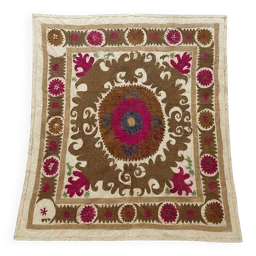 Vintage hand-embroidered tablecloth 121x133 cm
