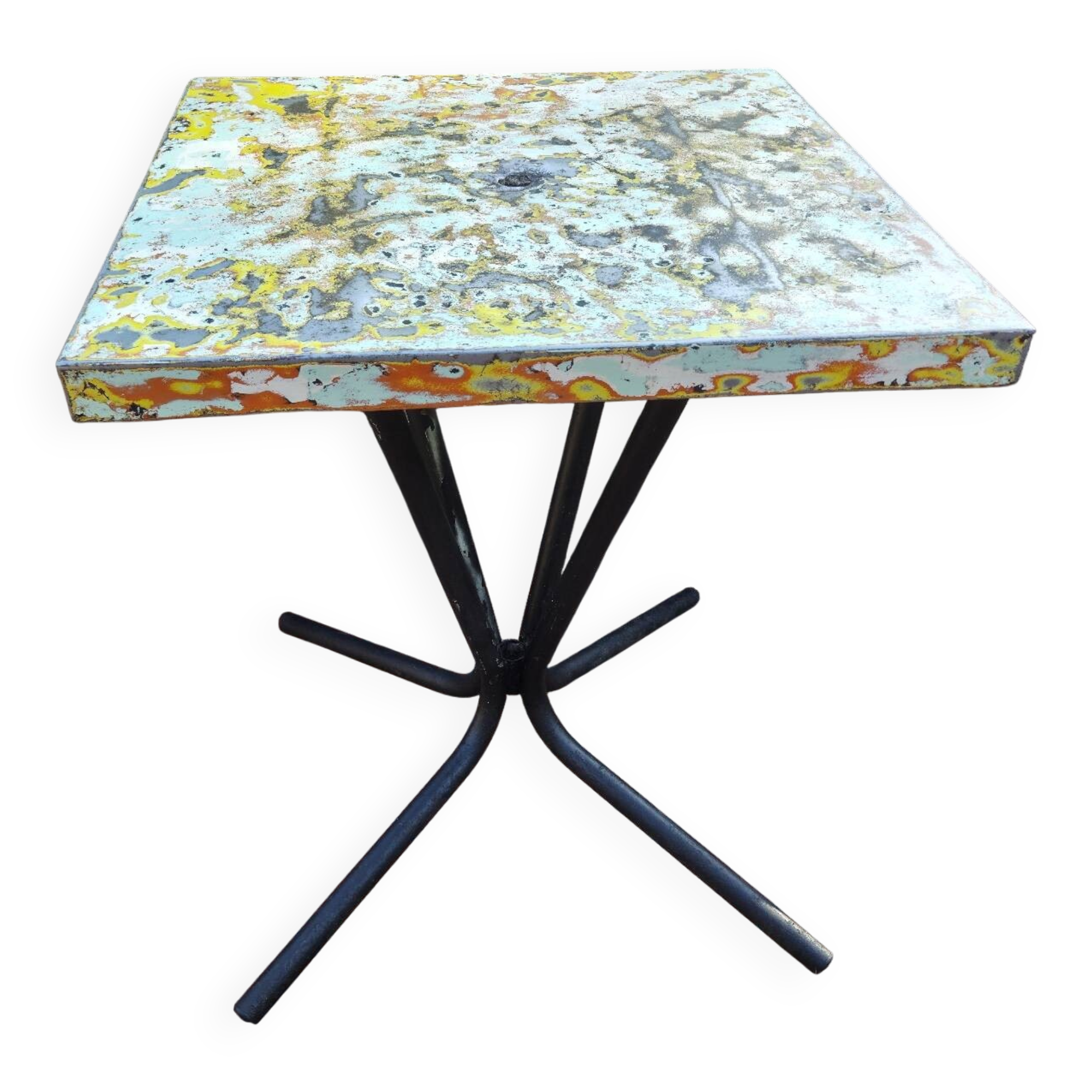 Restored Tolix bistro table