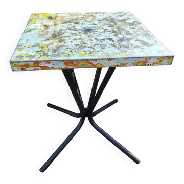 Restored Tolix bistro table