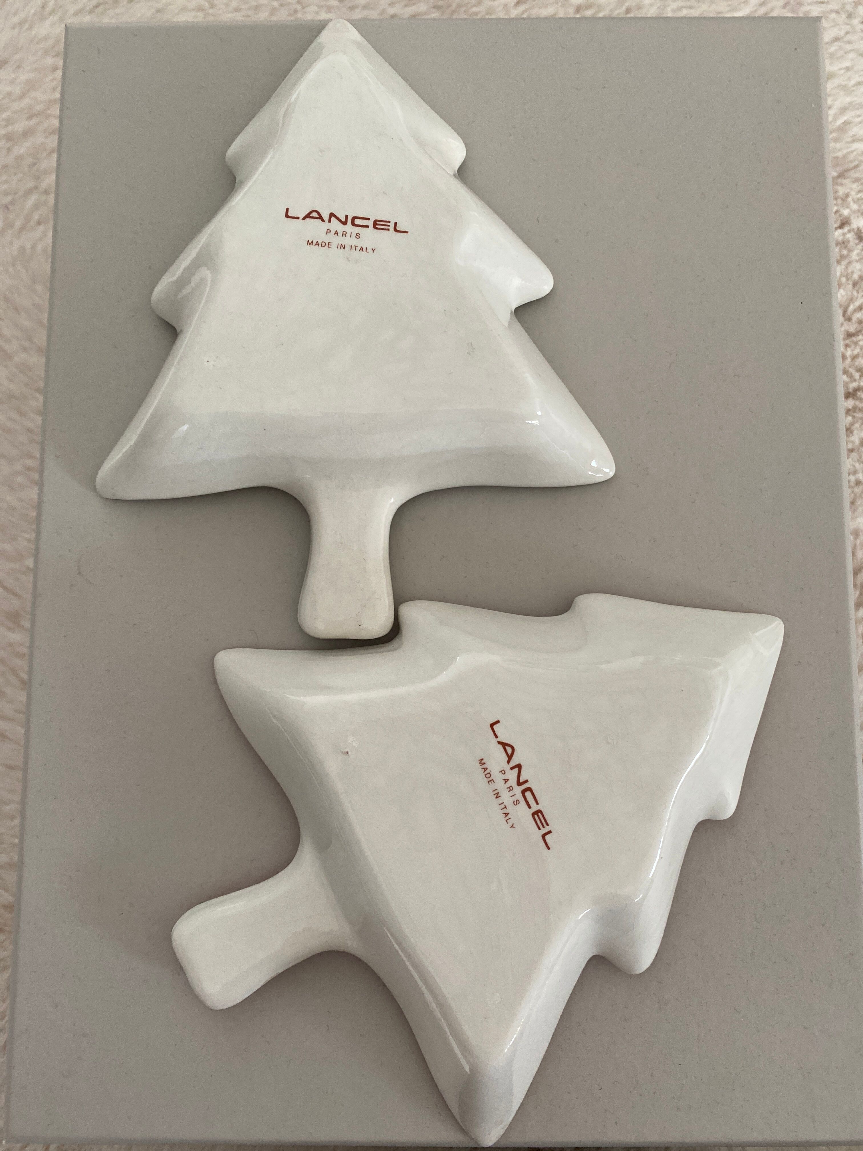 Christmas fir cups Lancel porcelain