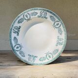 Flat ironstone plate from Givors