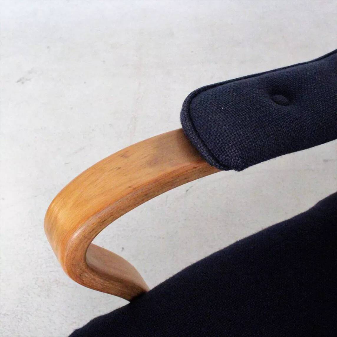 Scandinavian armchair in beech stamped Bröderna Andersson, Sweden, 1950s.