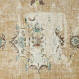Tapis oriental vintage noué main – 277x181 cm – Tapisserie Anatolienne 1950