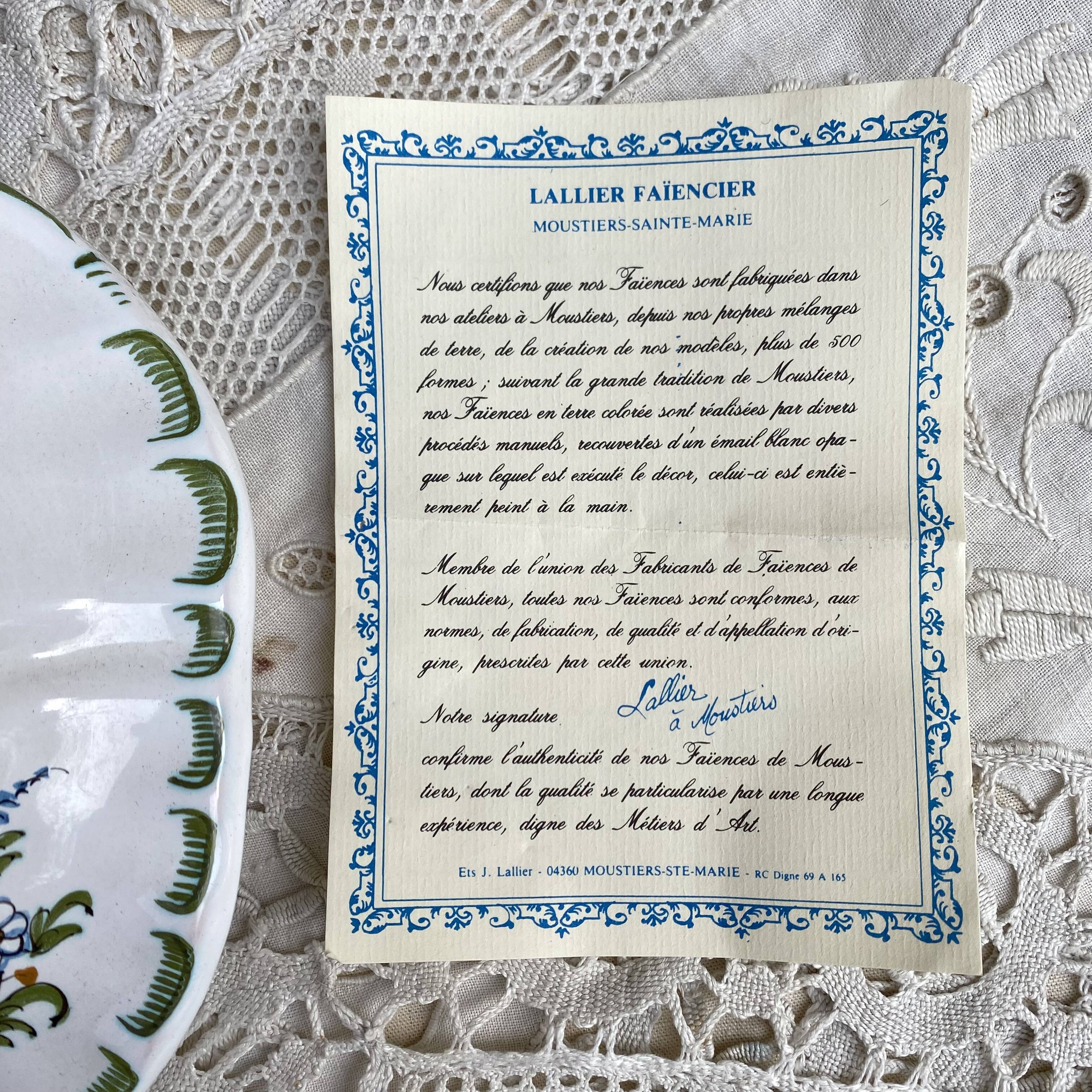 Hand-decorated earthenware soup tureen, Lallier Pottery