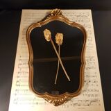 Golden shell mirror