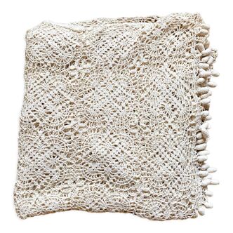 Jeté de lit au crochet nappe  220x220cm