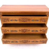 Light oak chest of drawers from the early 20th century, Western Europe. After renovation.