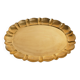 Hollywood Regency Large Oval Brass Tray by Firma Lars Holmström, Sweden 1940's