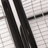 Pair of Vintage Metal Armchairs – Chrome Wire Mesh – Italy 1980s