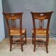 Pair of chair straws directoire
