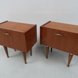 Mid century vintage set of 2 night stands