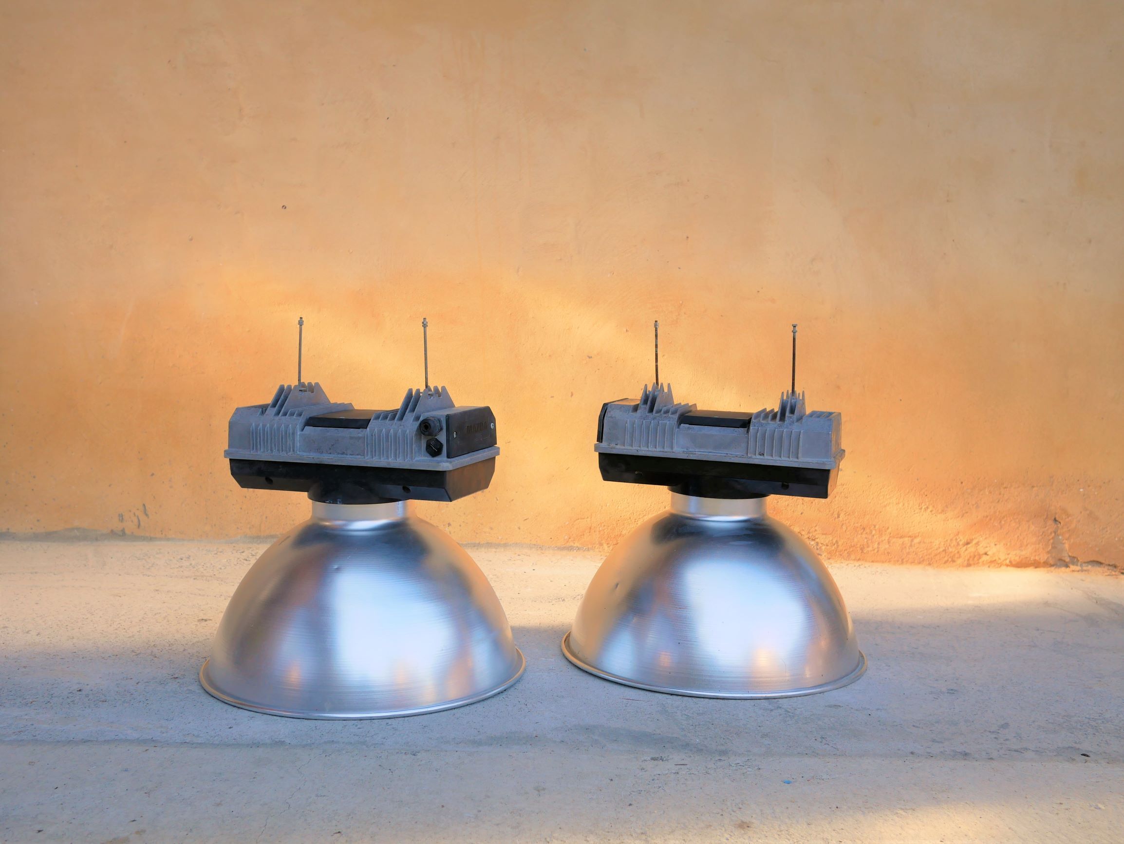 Pair of industrial hanging by Mazda
