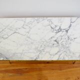 White marble coffee table vintage 60s
