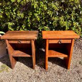 Brutalist bedside tables