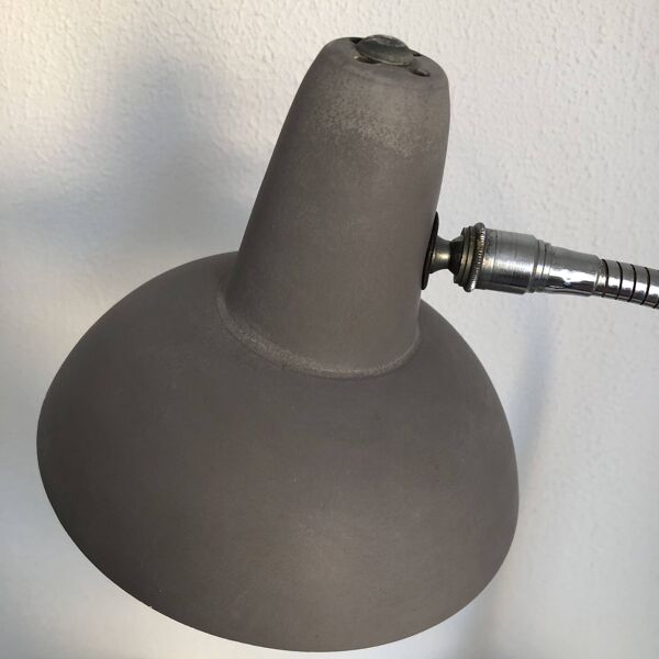 Lampe vintage 1950 industrielle atelier bureau Super Chrome - 60 cm