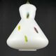 Mid-century Murano opaline glass pendant lamp by Stilnovo, 1950s.