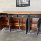 Old sideboard with four doors and four drawers