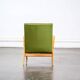Fauteuil en skaï vert