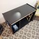 Vinyl storage unit on wheels