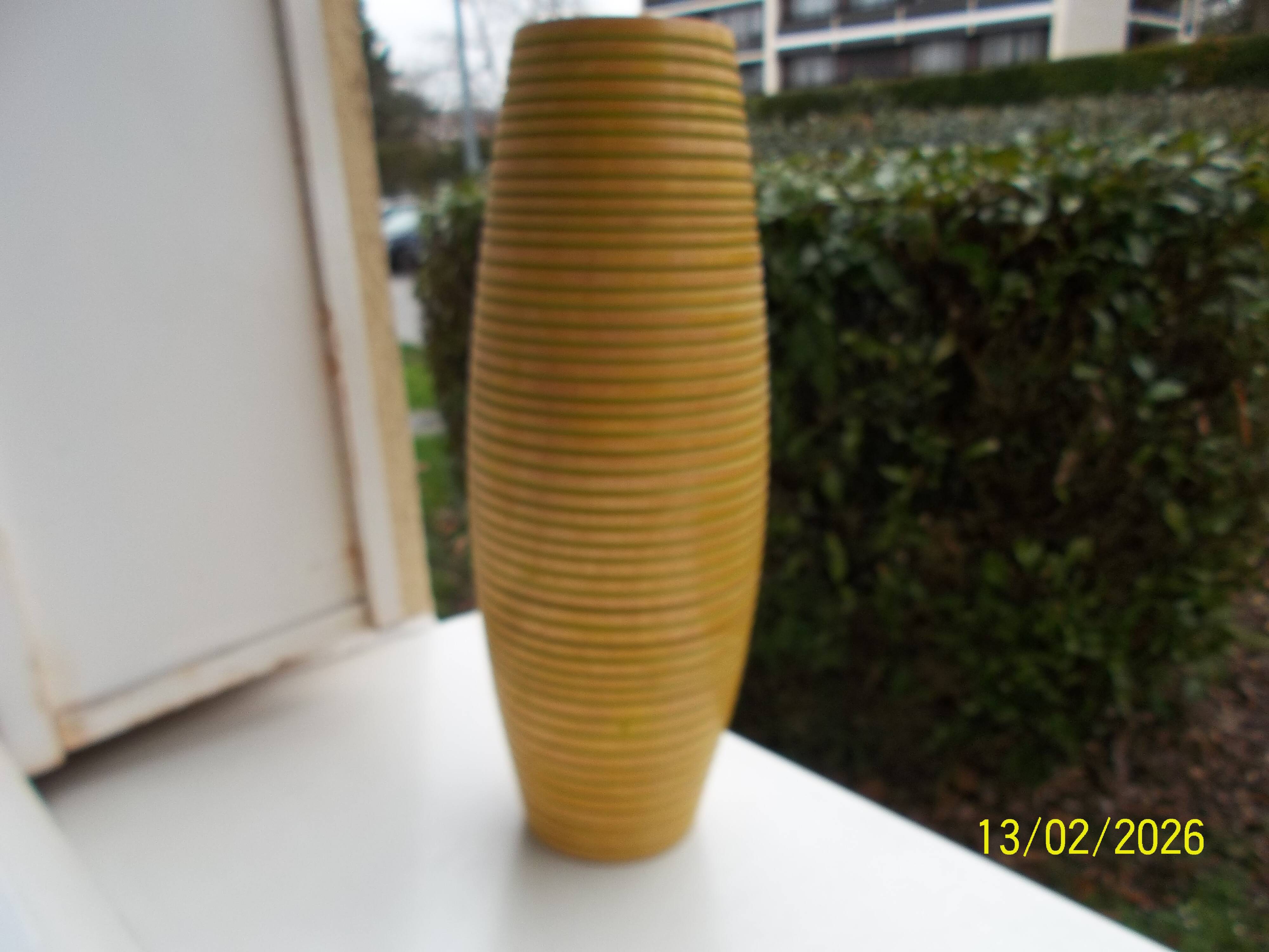 Wooden vase