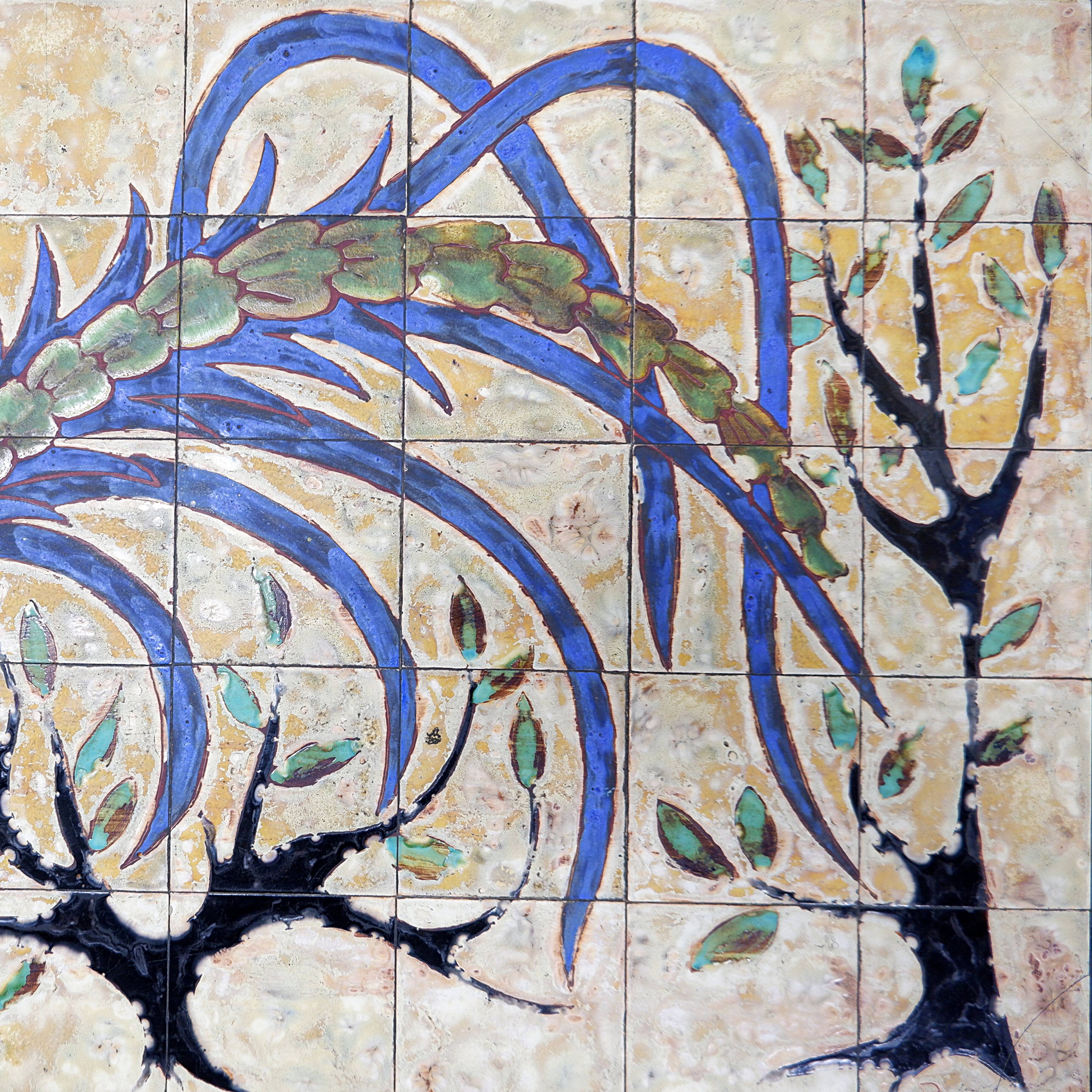 Coffee table with ceramics by Charles Emile Pinson, circa 1958.