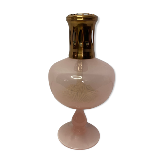 Ancienne lamper Berger opaline rose XXème