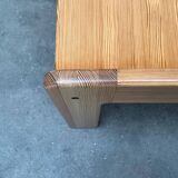 Vintage coffee table in Swedish pine by Yngve Ekström for Swedese, 1970s.