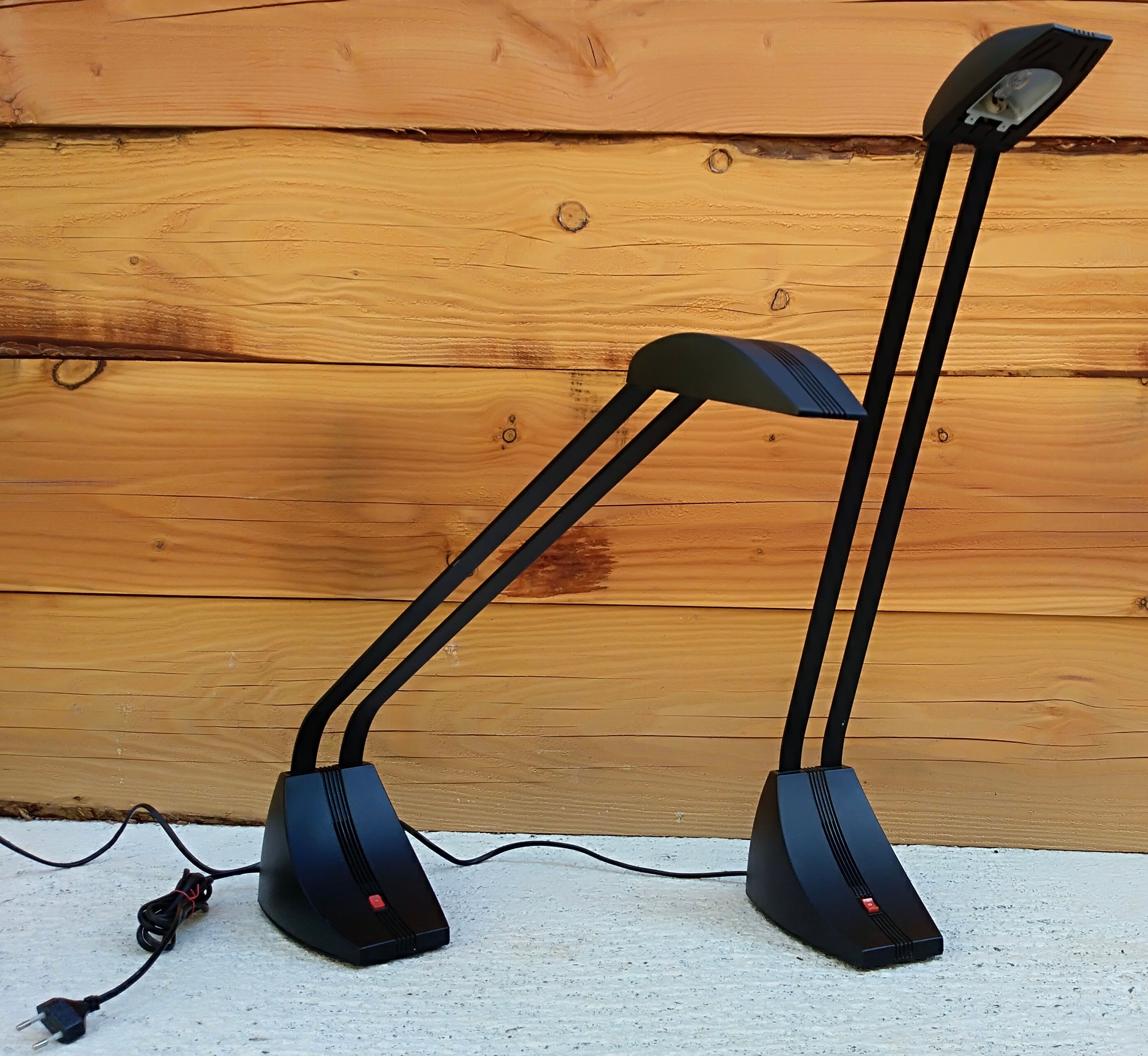 Pair of lamps zonca model voghera mizar design guiseppe linardi 80s