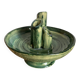 Cut ceramic vase