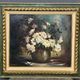 Gaston Noelanders, "Nature morte avec roses blanches."