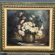 Gaston Noelanders, "Still Life with White Roses."