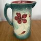 Pichet barbotine Art Nouveau « Capucines »