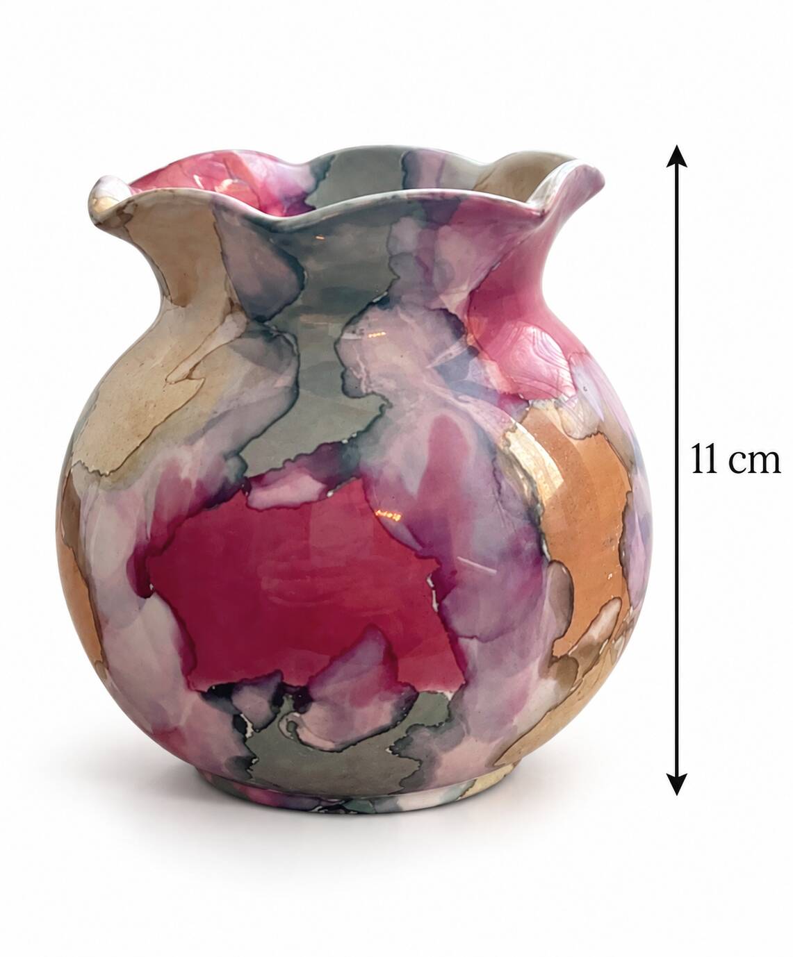 Vase signed Nazareno Picchiotti - Deruta Workshop - Italy