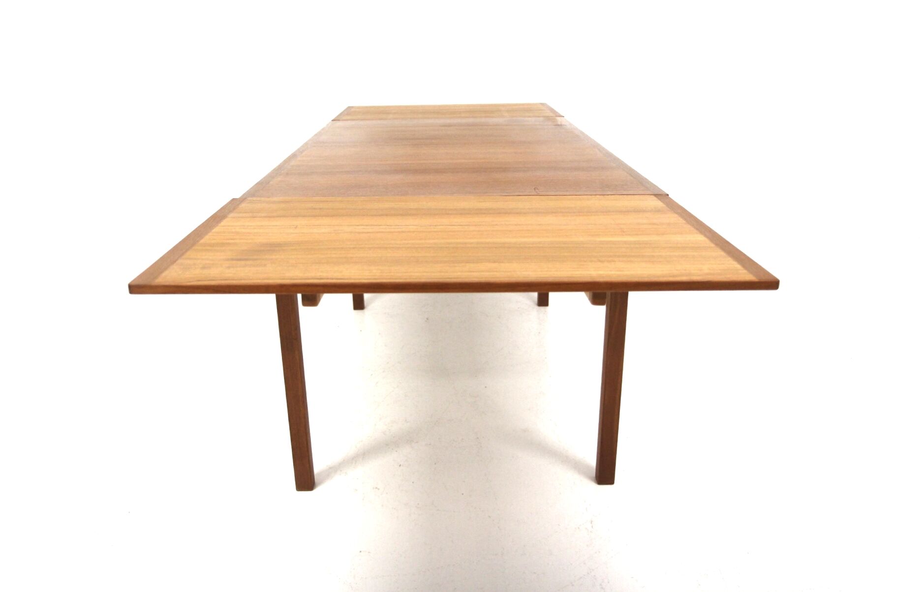 Scandinavian dining table "wallet" in teak, Hugo Troeds, Sweden, 1960
