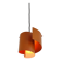 Light orange swirl shaped pendant or ceiling lamp by Simon P. Henningsen for Lyfa, Denmark 1960's