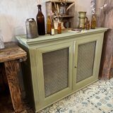 Khaki glass sideboard